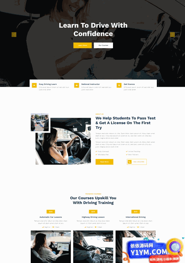 [PHP]DM建站系统驾校培训机构HTML5网站模板 v1.6插图